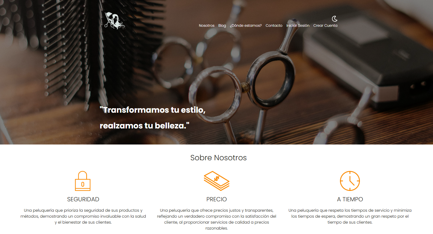 Página de inicio - vista 1